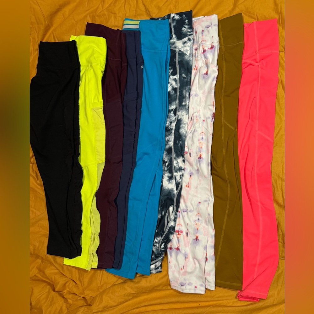 Fabletics 3/4 leggings 9 pairs medium